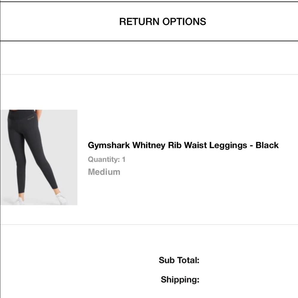 Gymshark / Whitney Simmons ribbed leggings